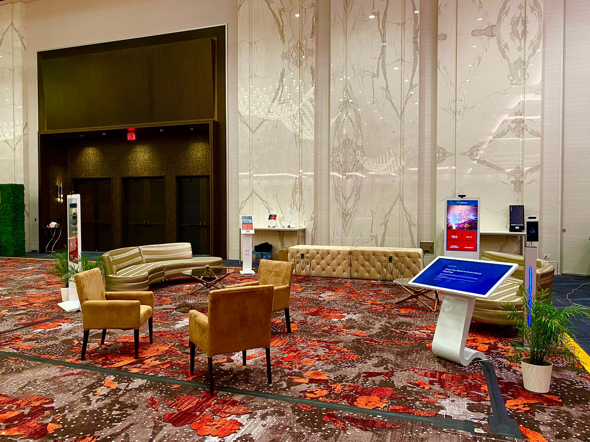 Touch tables and digital kiosk