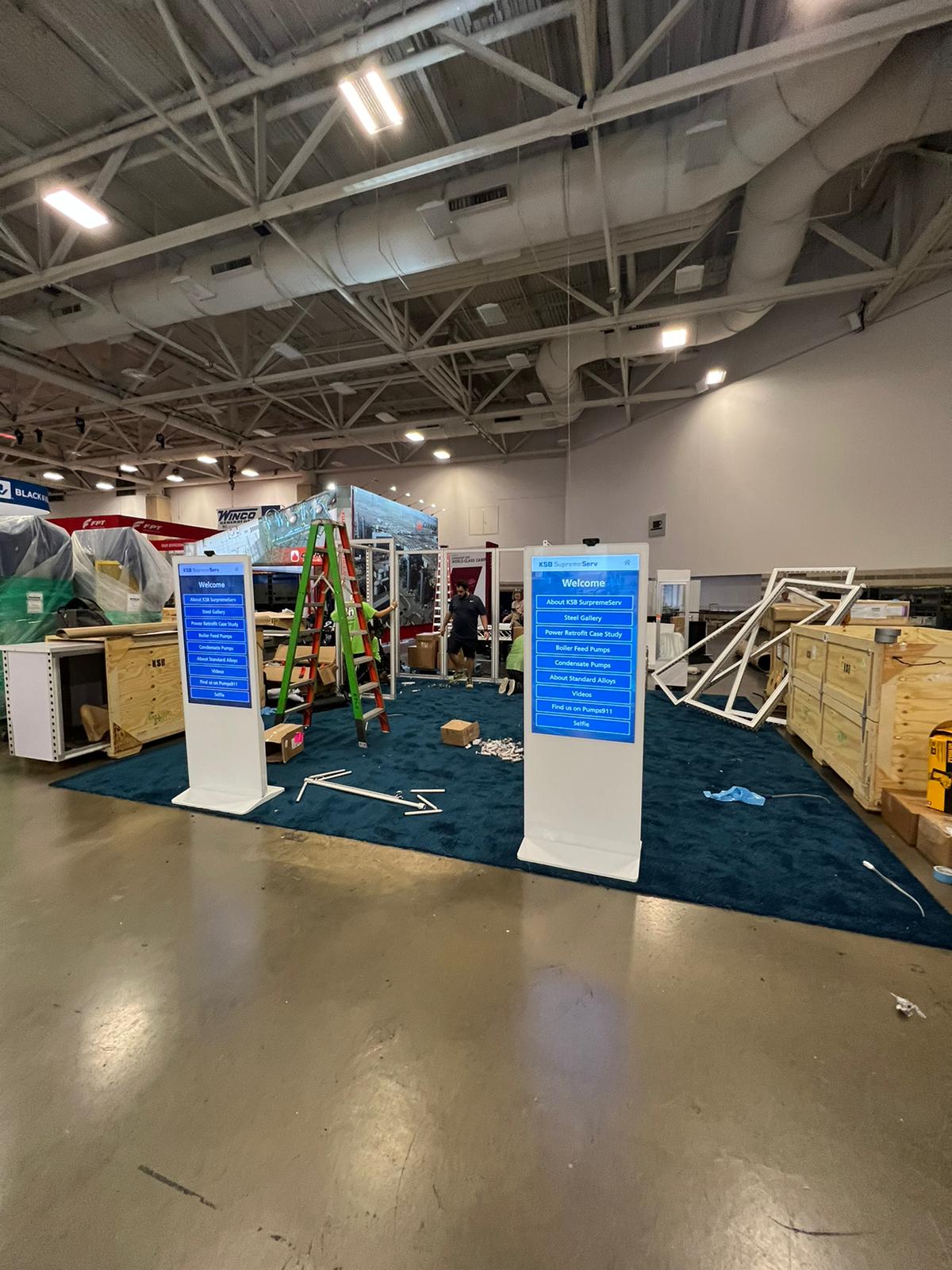 standing interactive kiosks