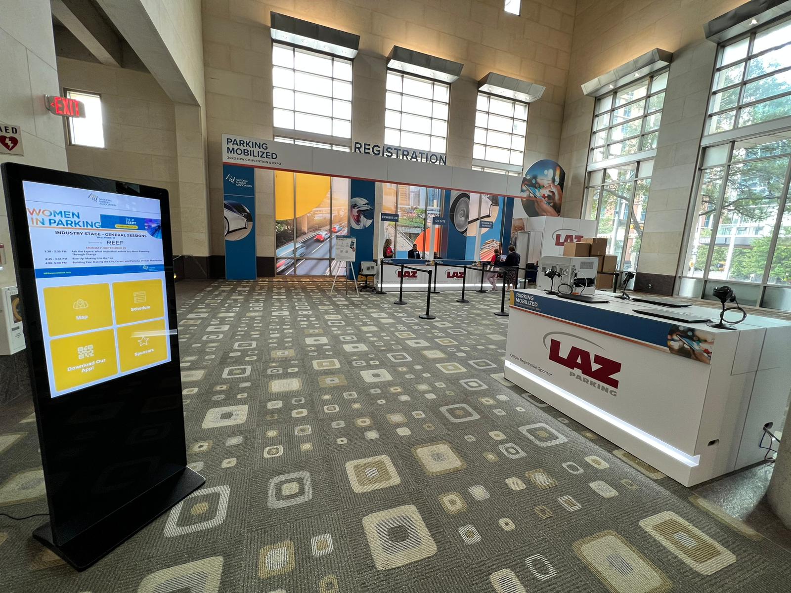 standing touchscreen kiosk