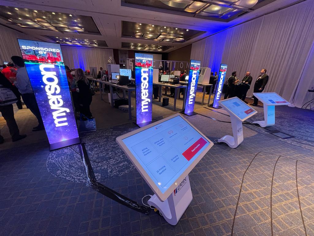 table kiosks and digital posters