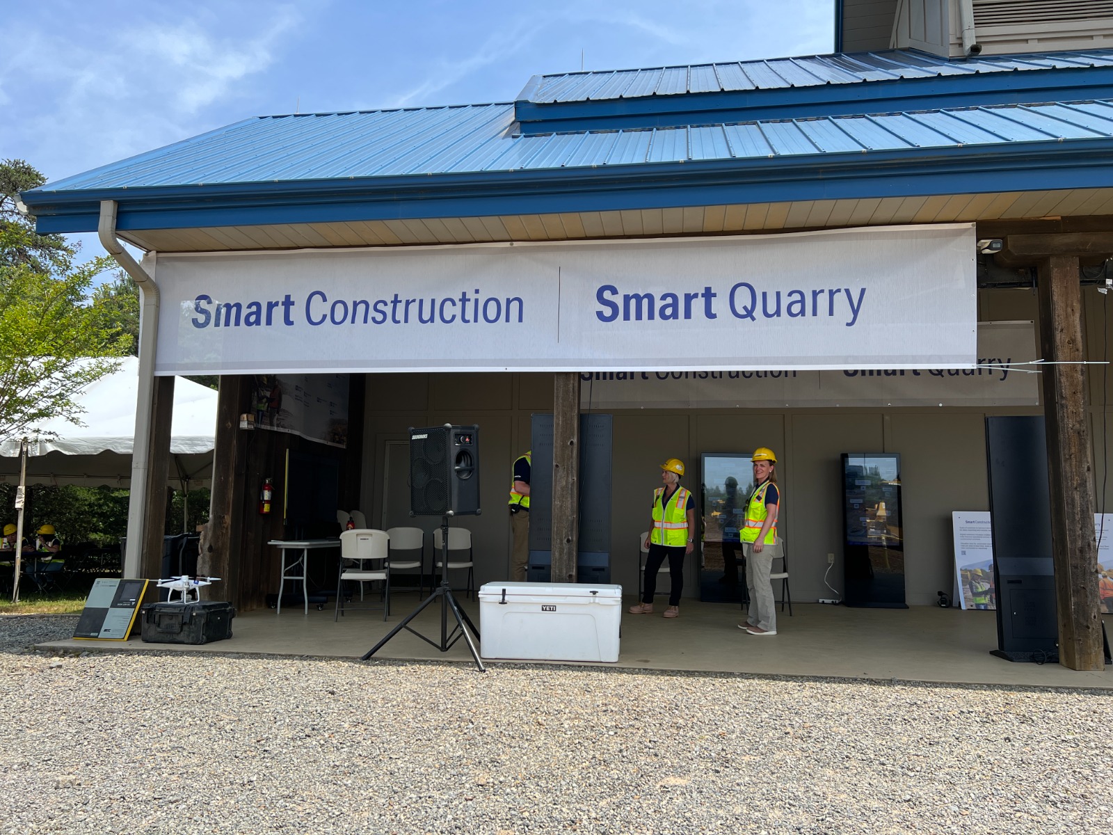 standing touchscreen