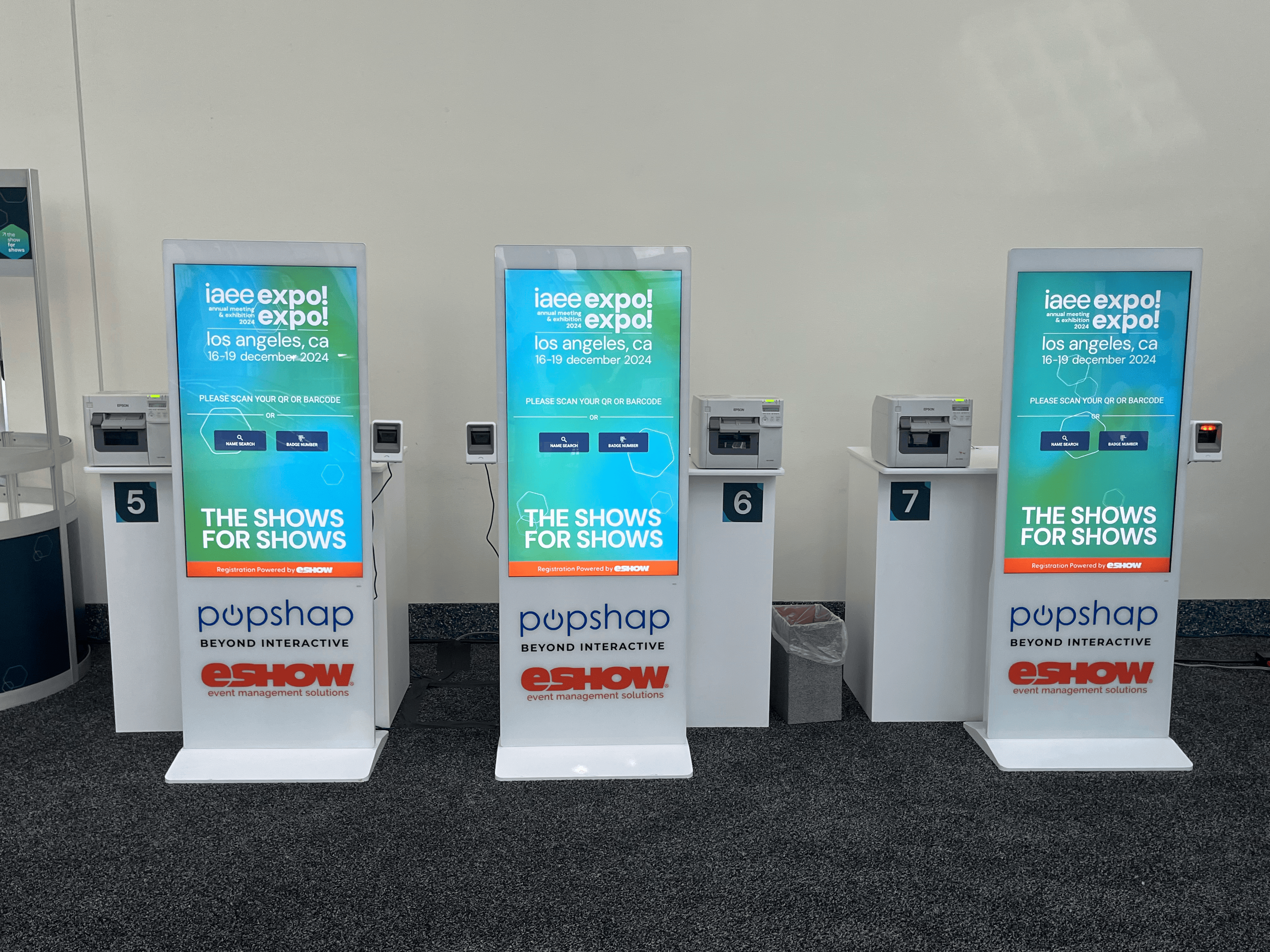 event registration kiosks