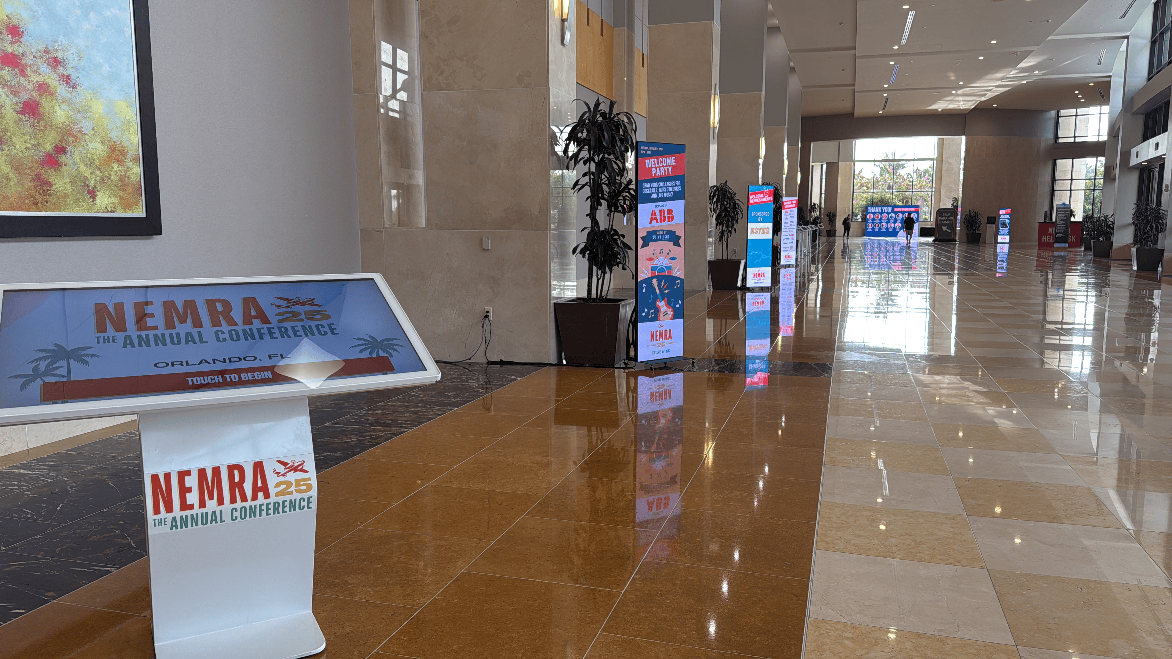 touchscreen kiosk digital posters