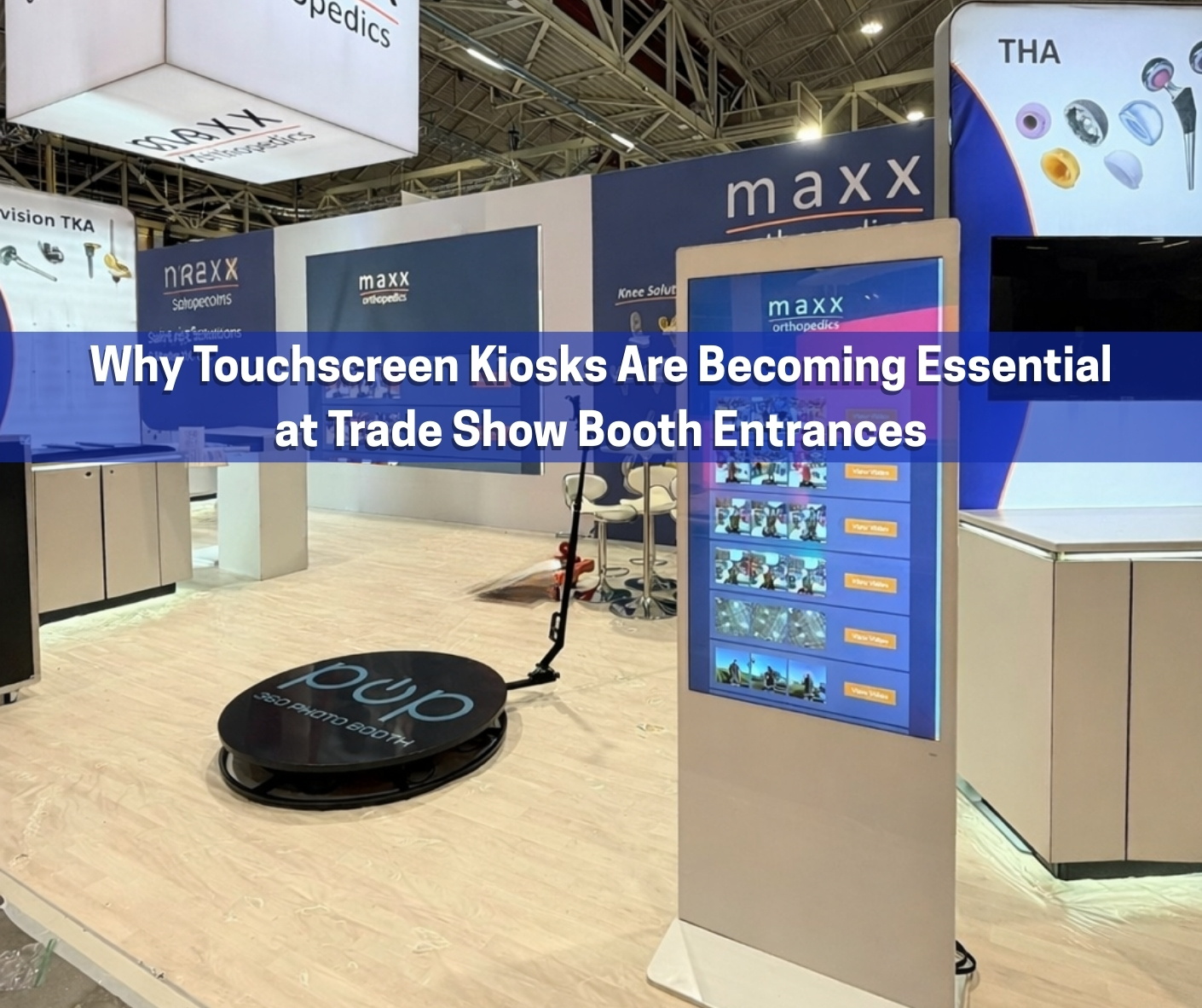 Why Touchscreen Kiosks Are Becoming Essential at Trade Show Booth Entrances