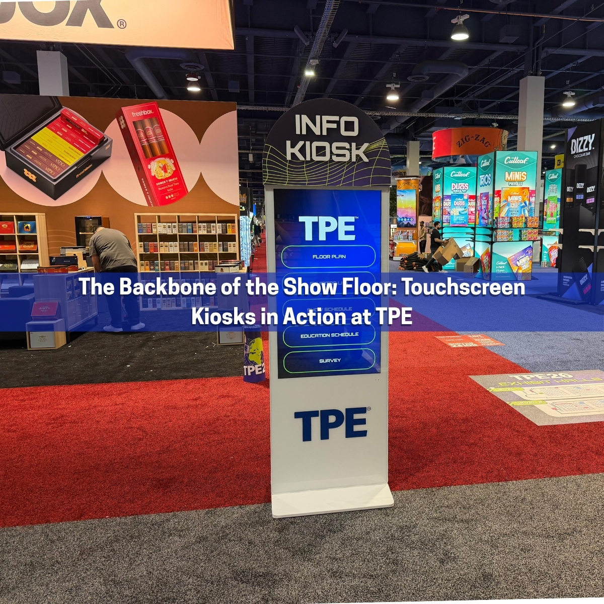 The Backbone of the Show Floor: Touchscreen Kiosks in Action at TPE