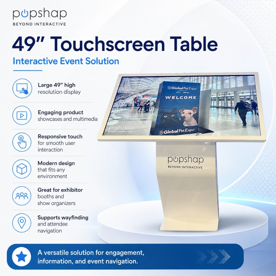 How Touchscreen Tables Create Stronger Booth Engagement