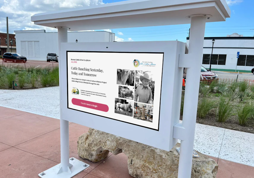 Interactive Outdoor touchscreen Kiosk