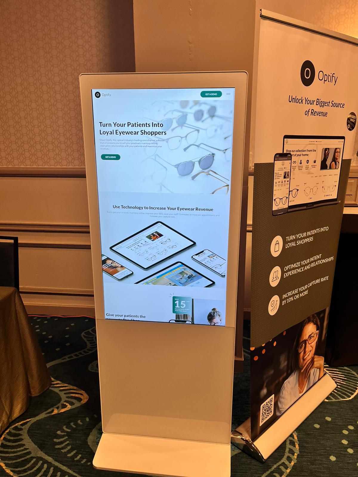 trade show digital touch kiosk rental