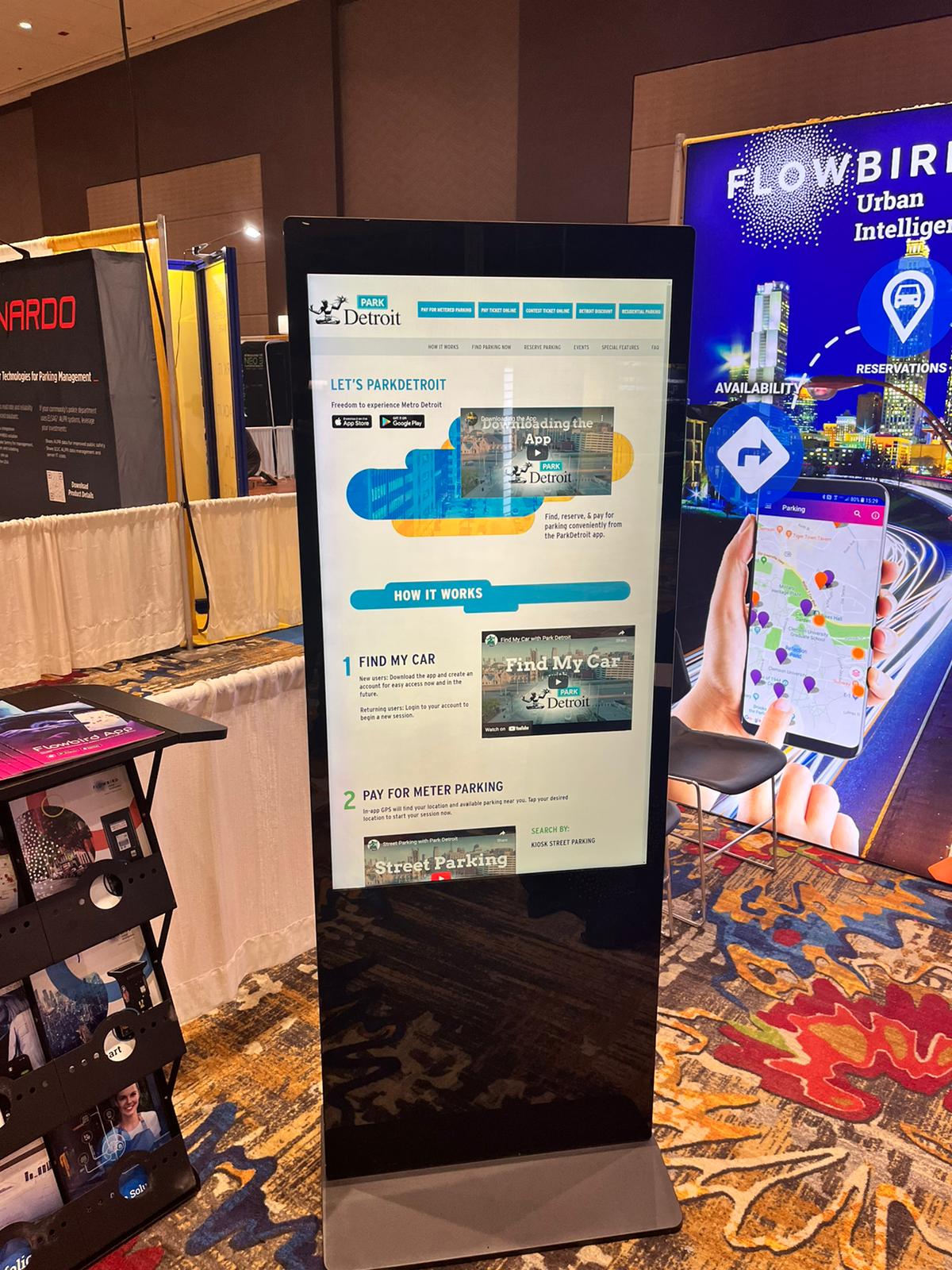 tradeshow touchscreen kiosk
