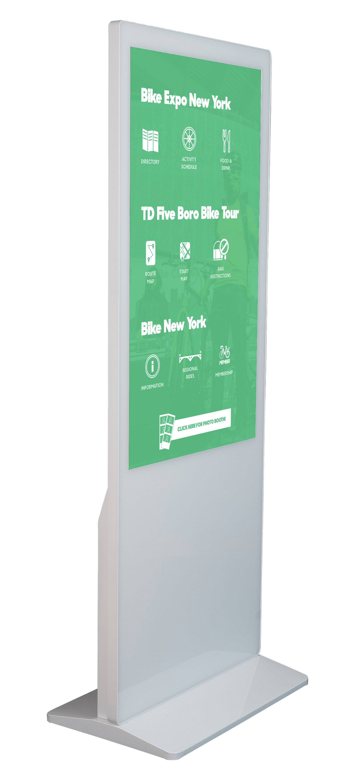expo standing touch kiosk