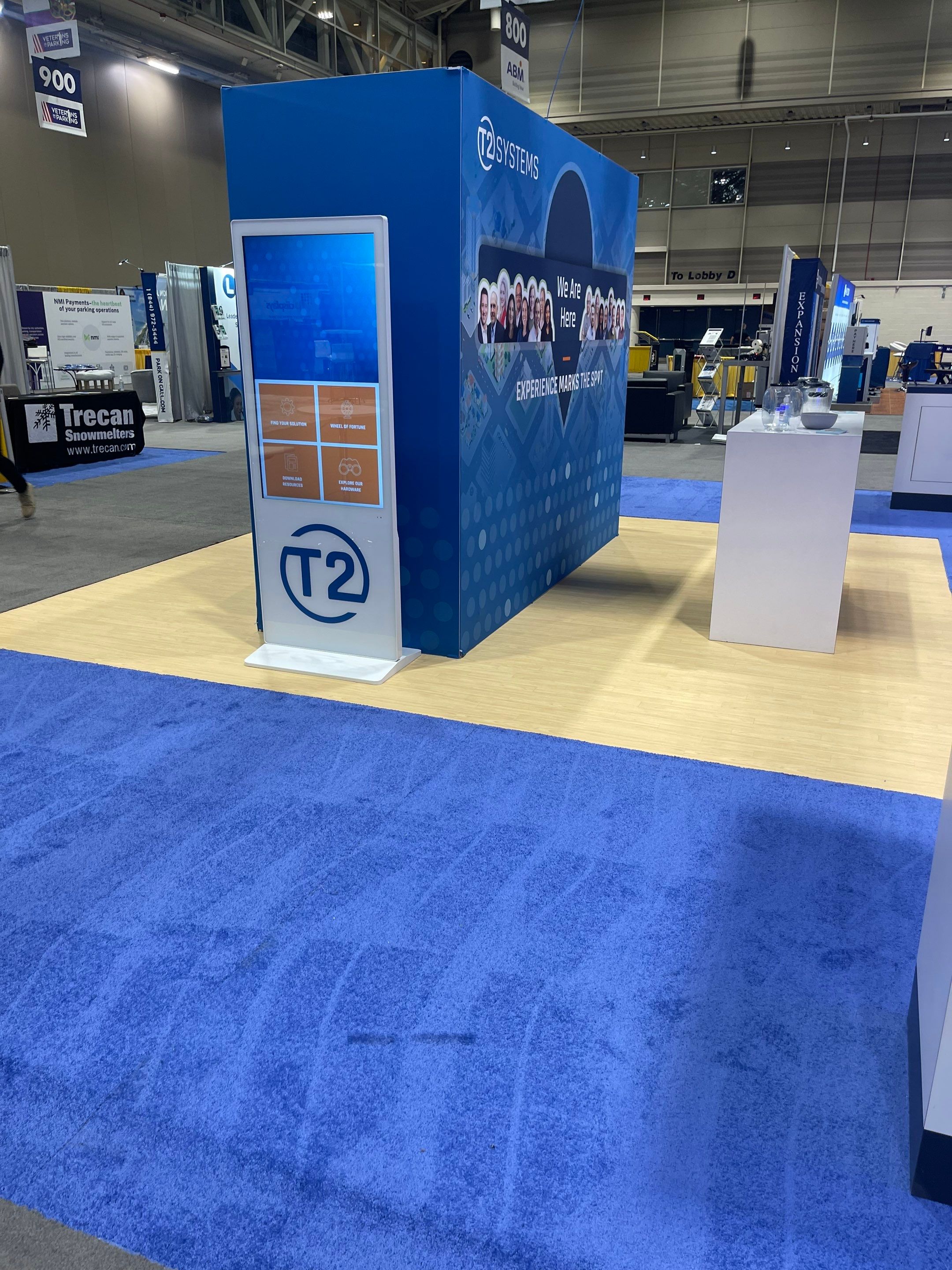 standing kiosk rental 