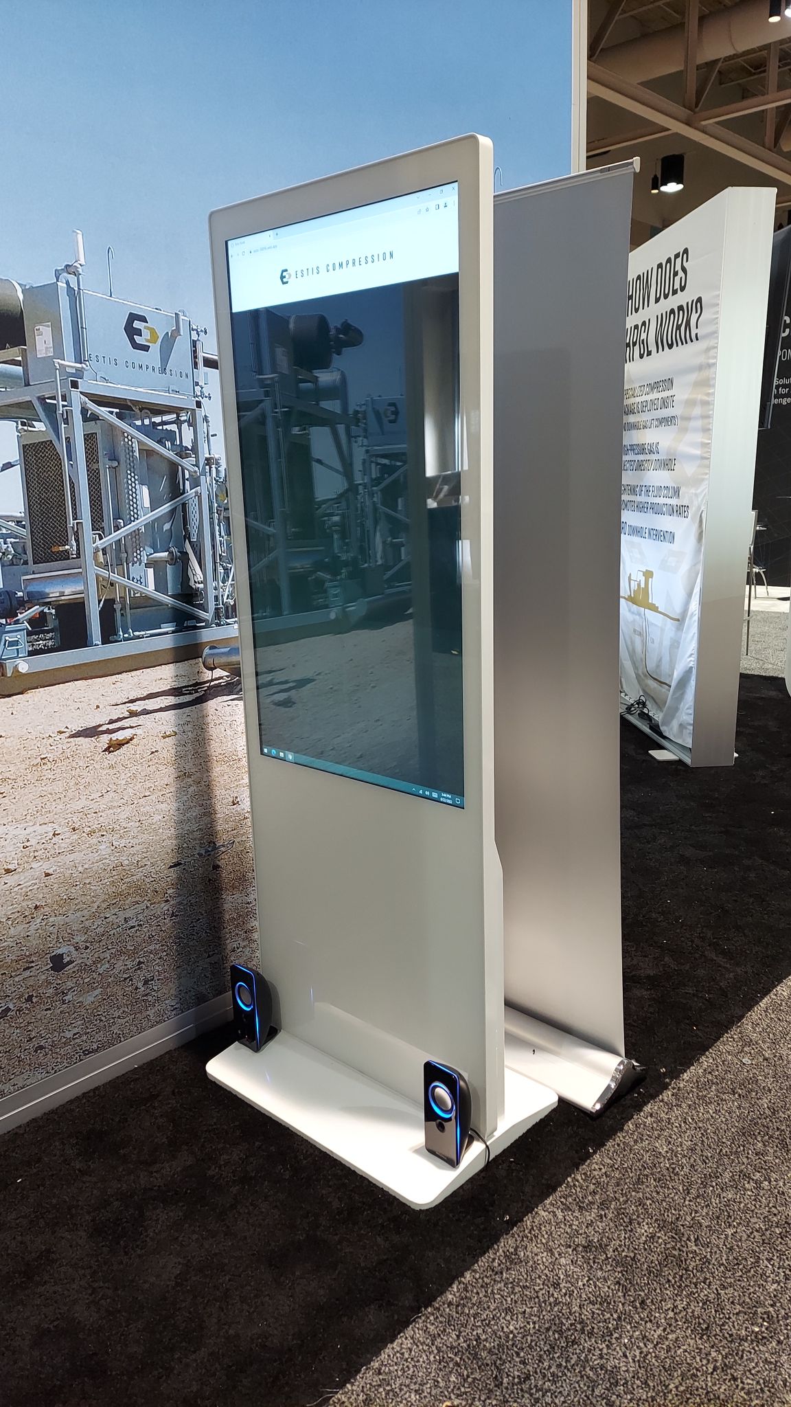 standing interactive kiosk