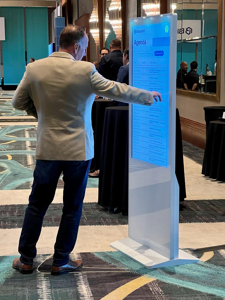 interactive touch kiosk