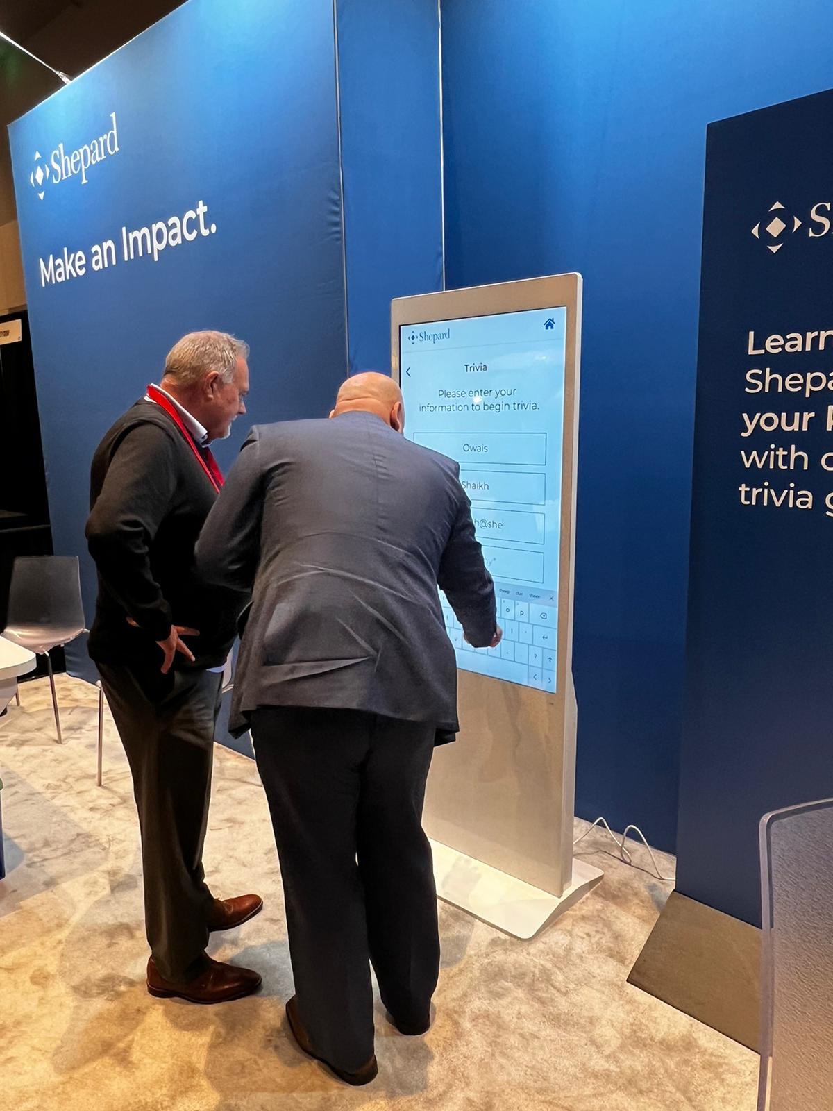 touchscreen kiosk interaction