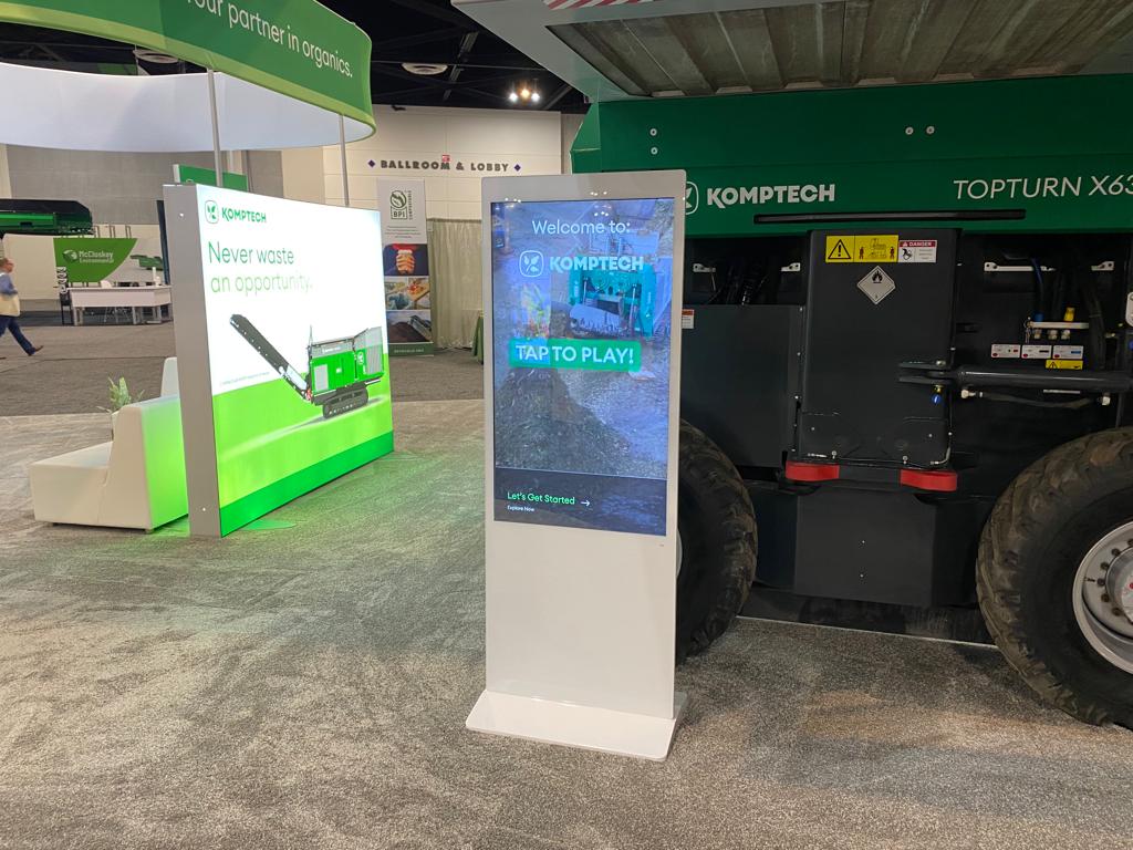 standing touchscreen kiosk