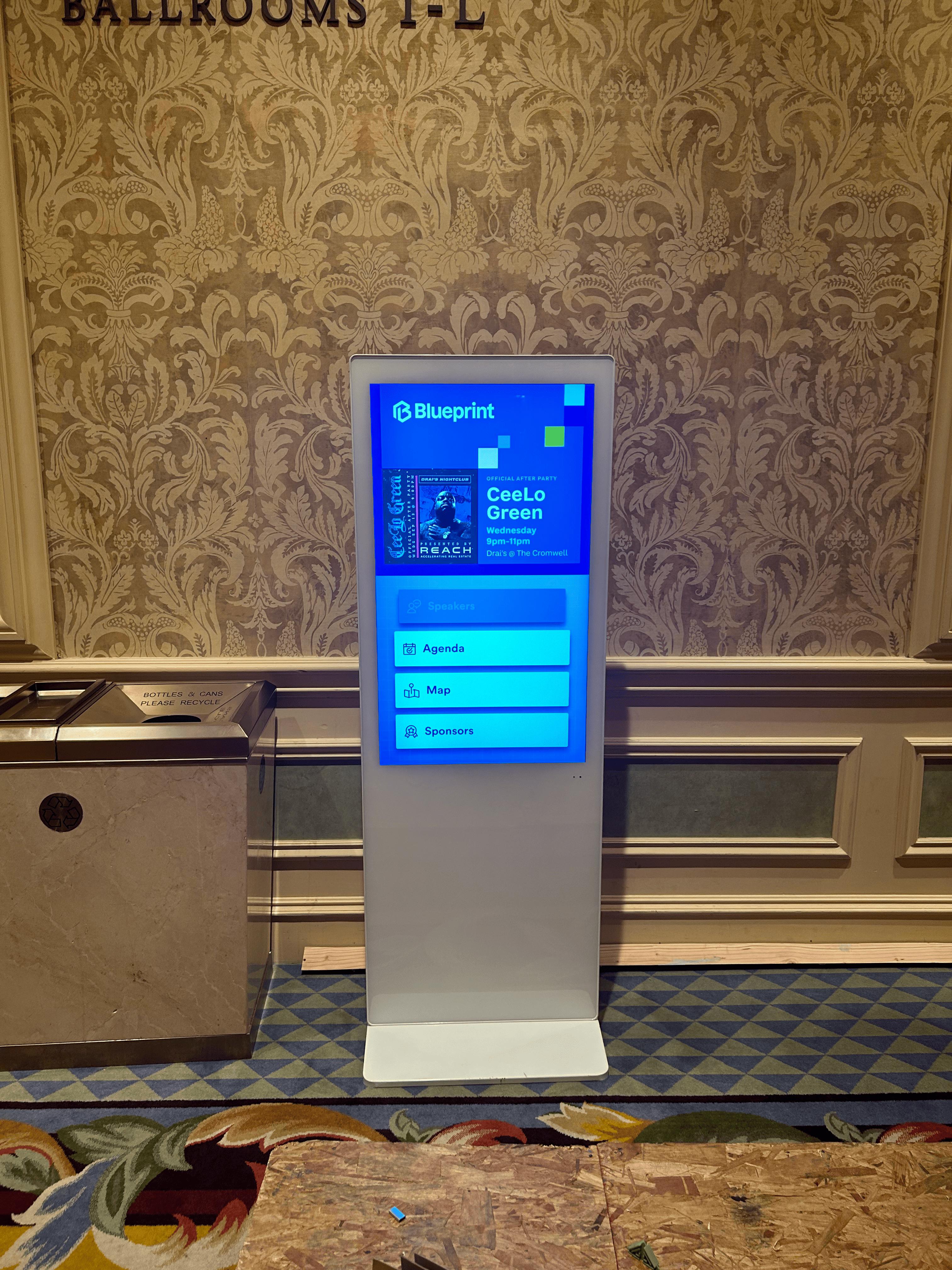 wayfinding standing kiosk