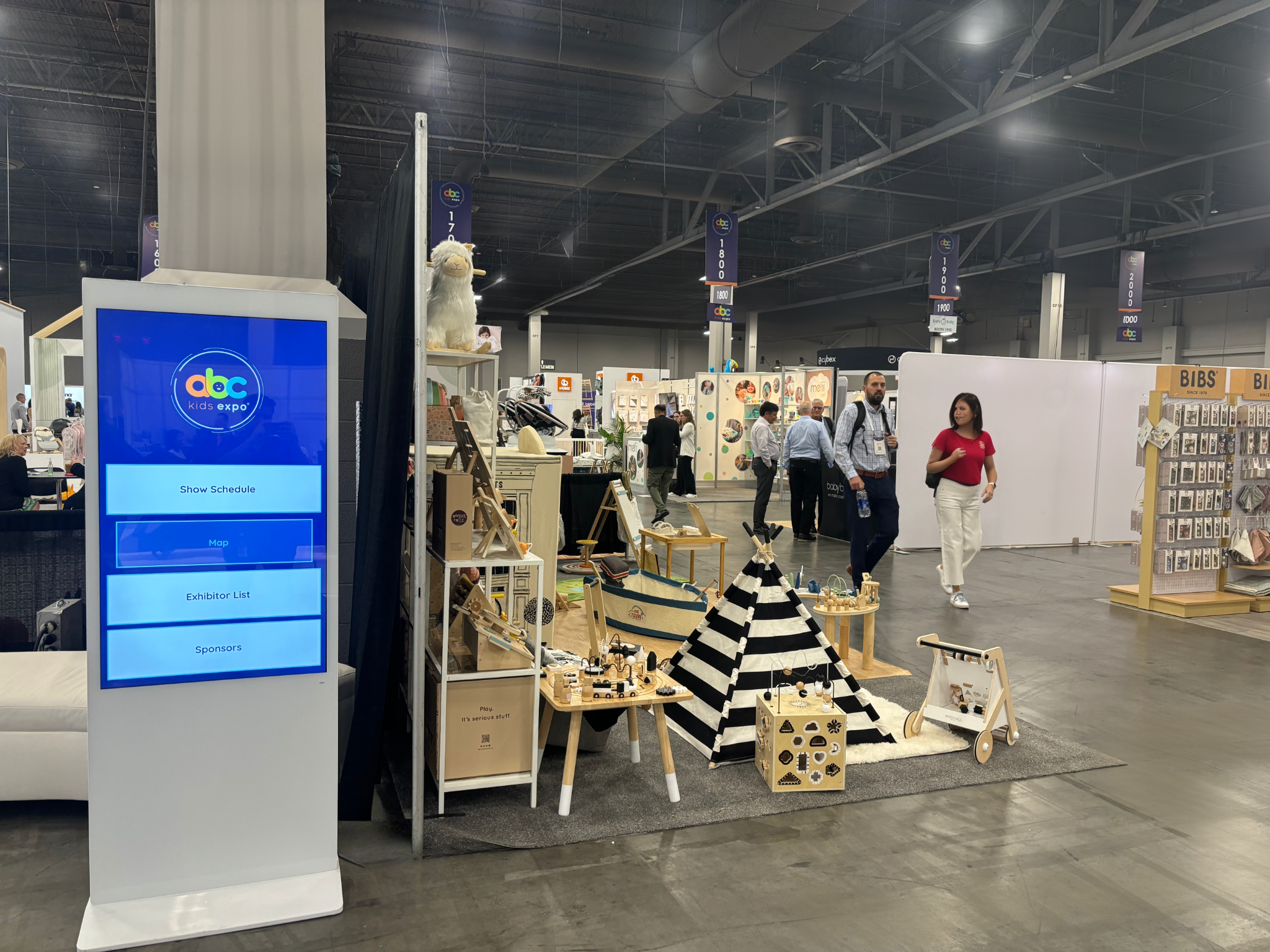 interactive show management kiosk