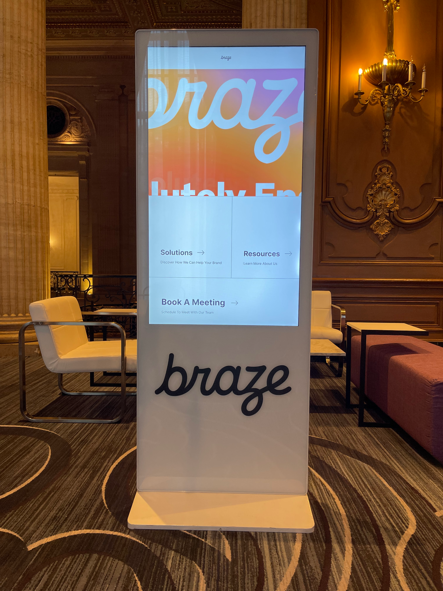 49 inch standing kiosk