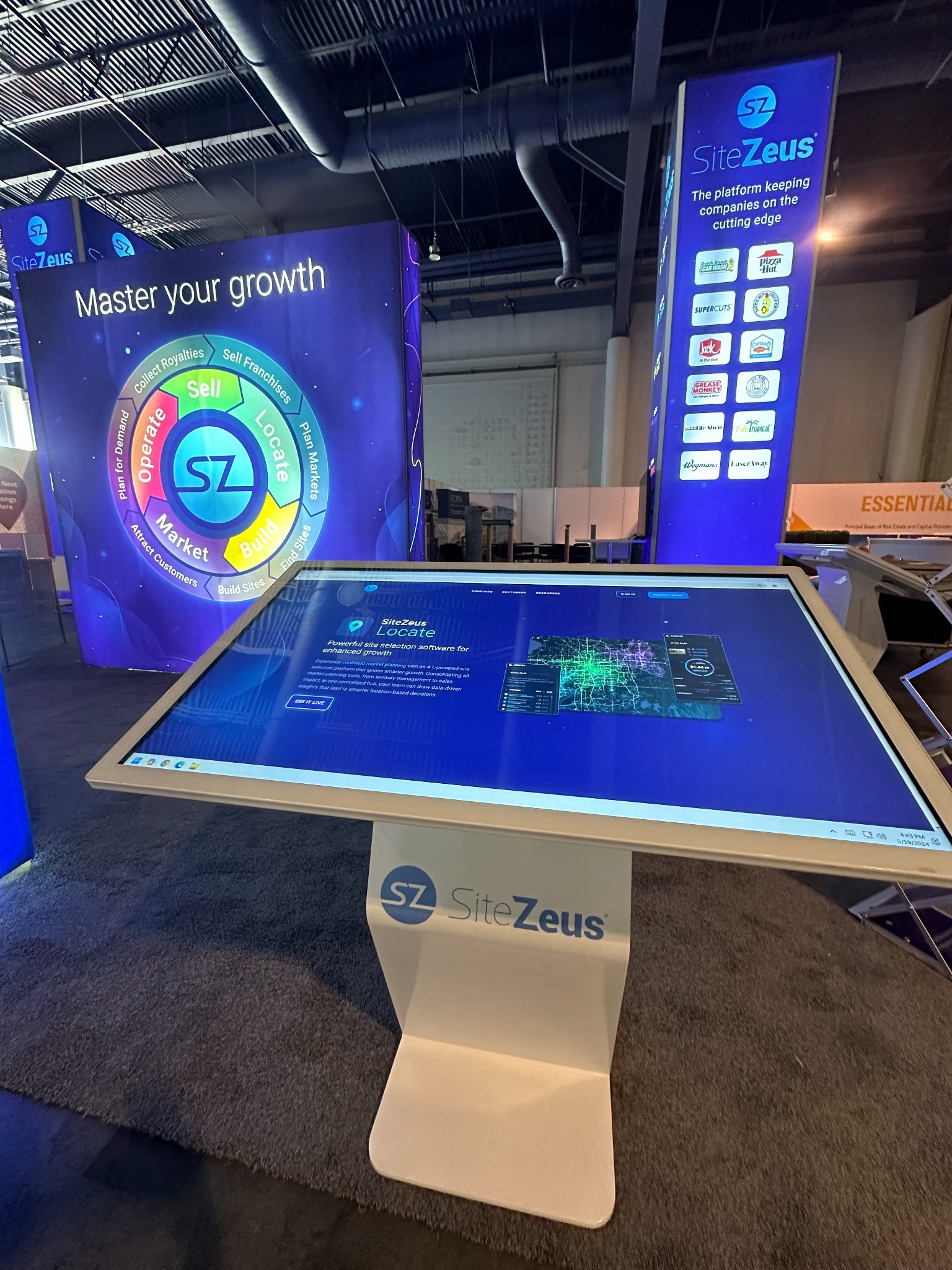 49 inch table kiosk