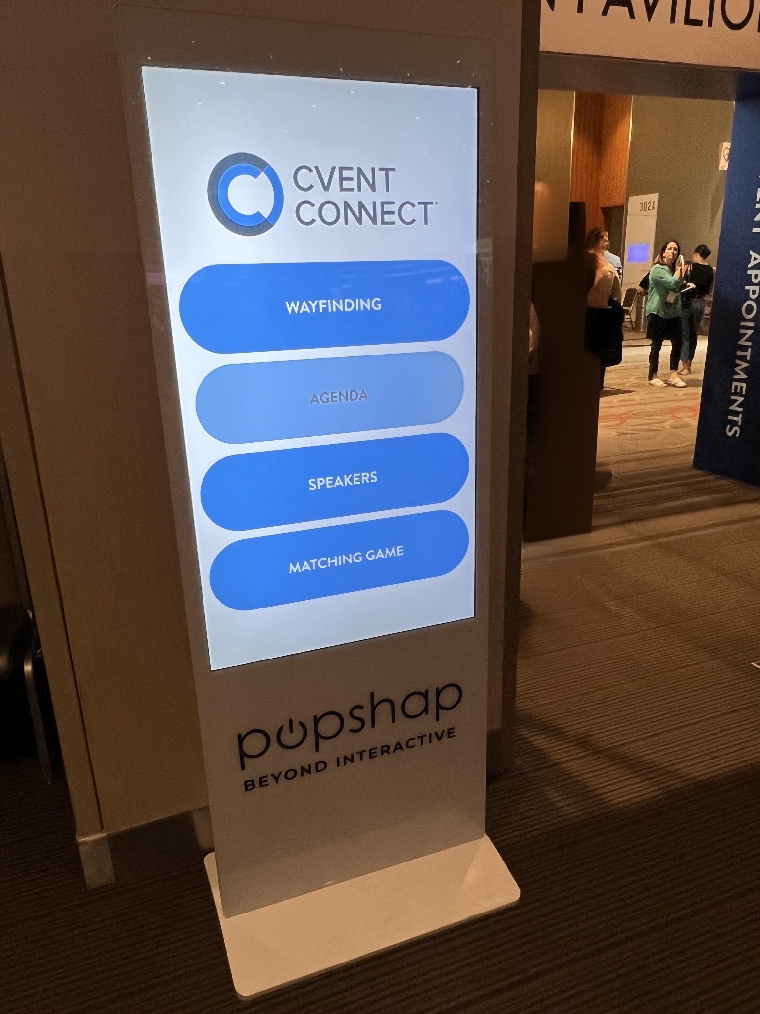 touchscreen kiosk with interactive wayfinding