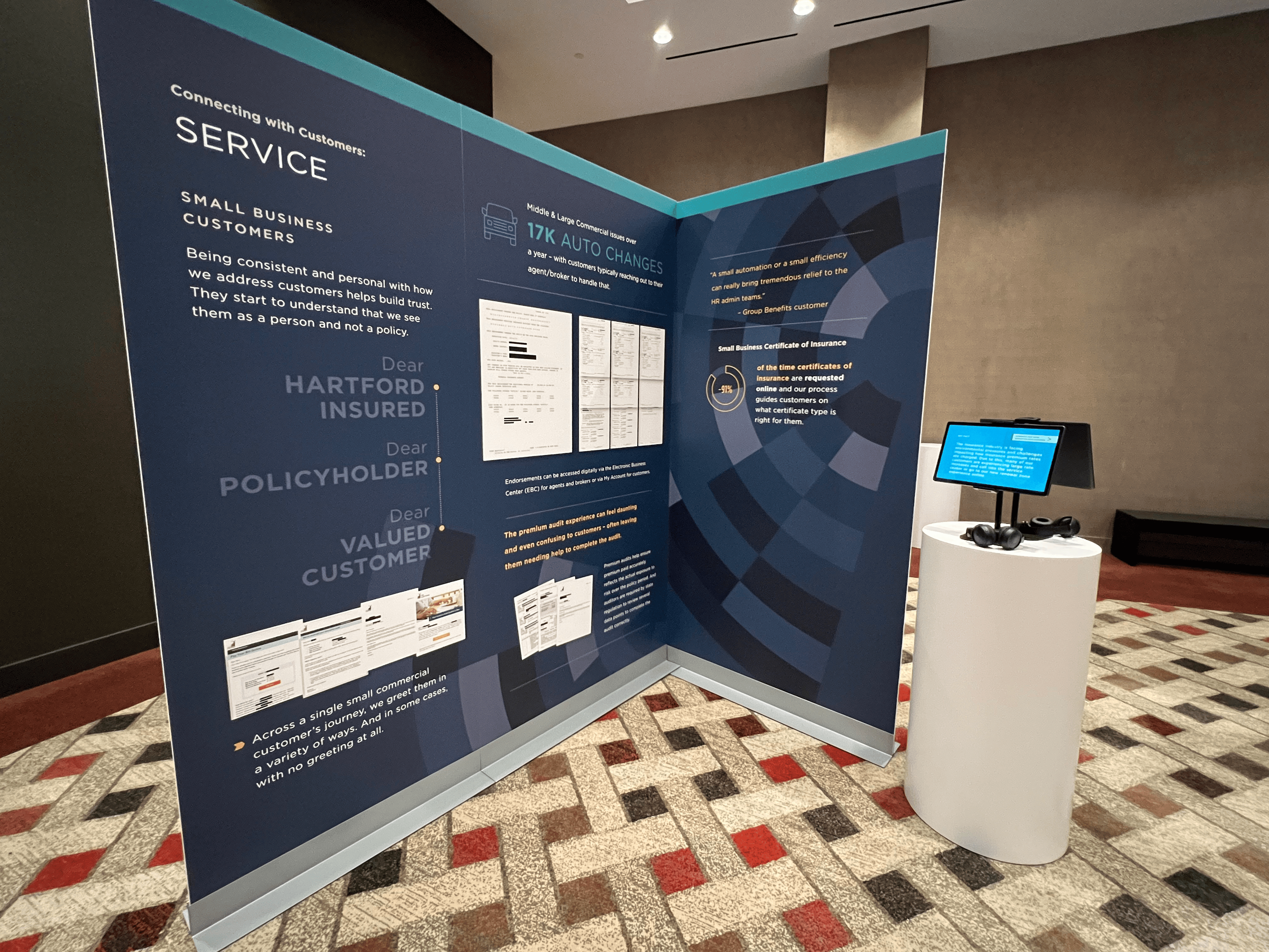 49 inch double sided kiosk