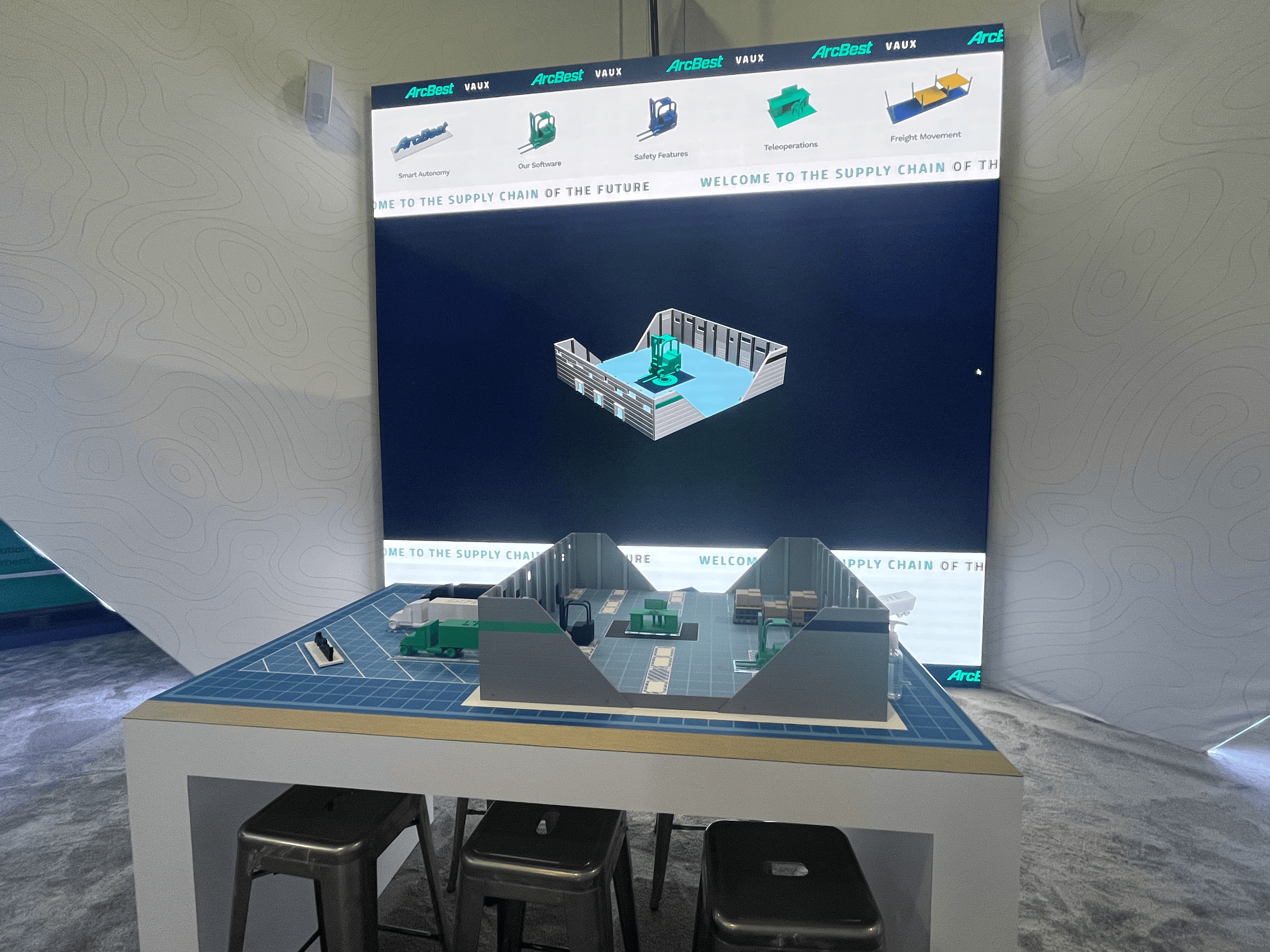 LED video wall for exhibitors