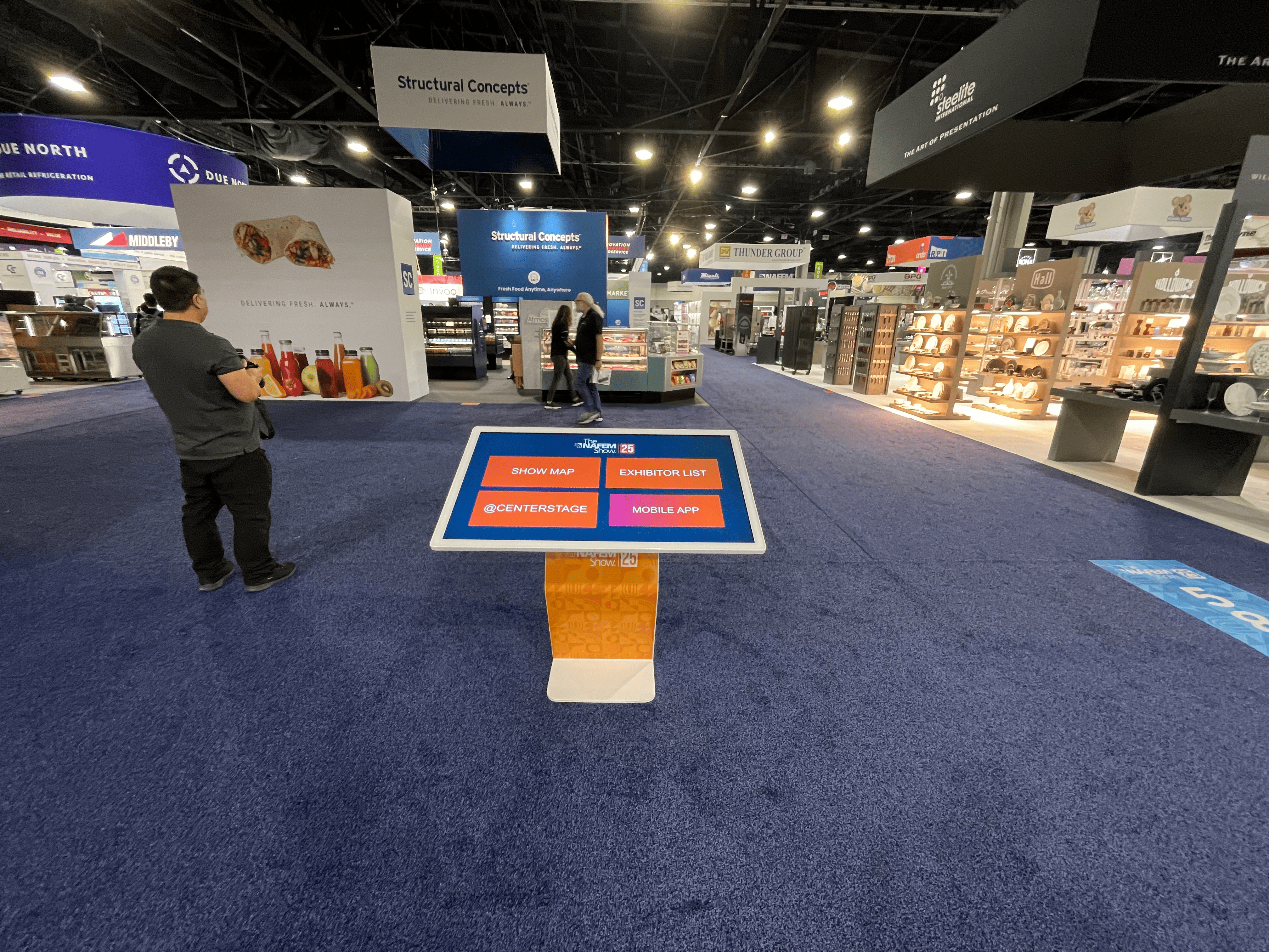 interacgtive show managemet kiosk