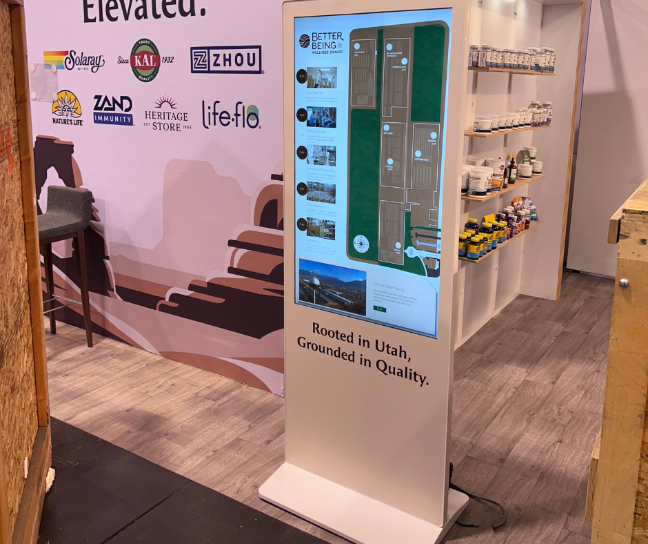 touchscreen standing kiosk