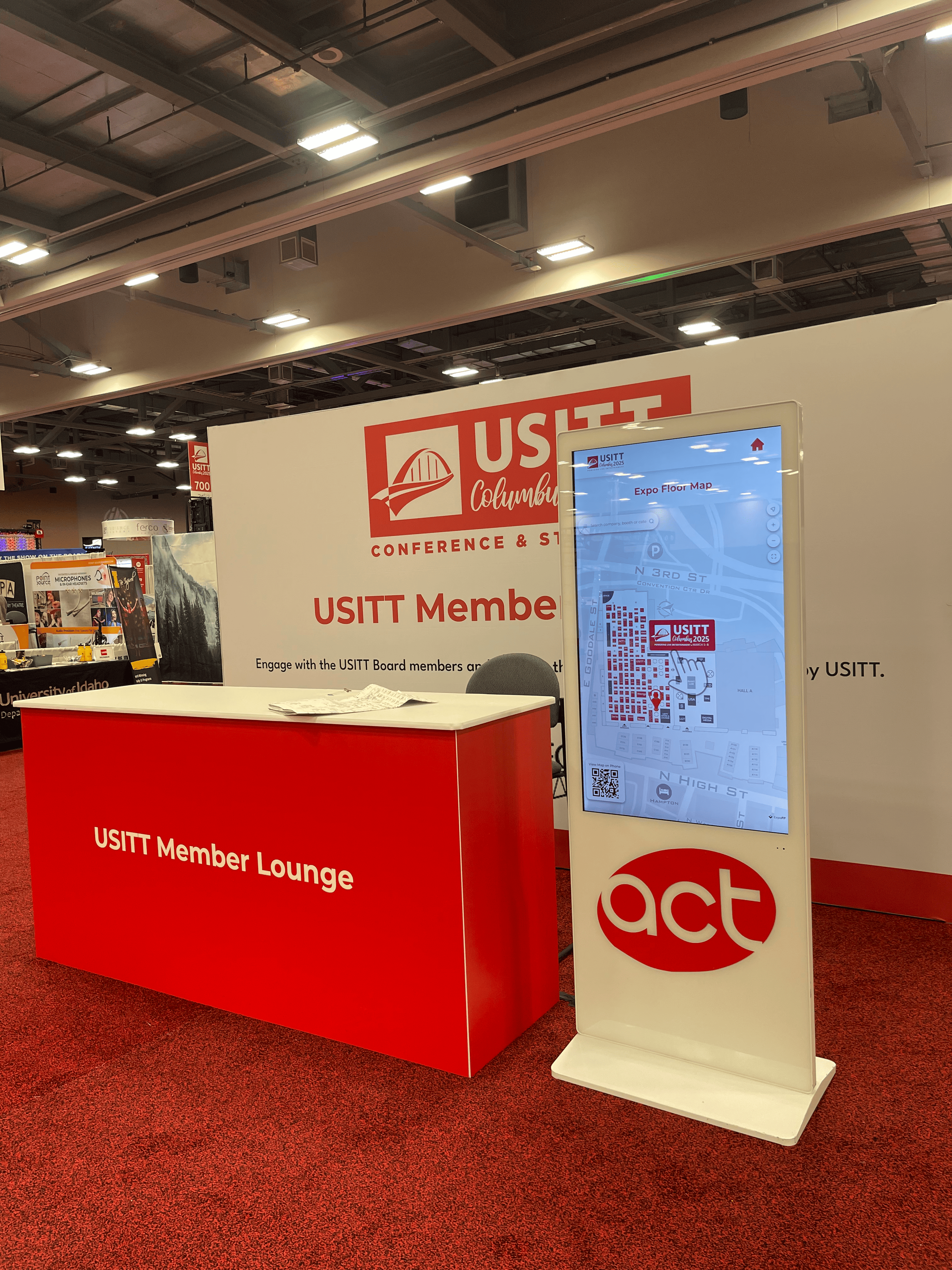 standing touchscreen kiosk