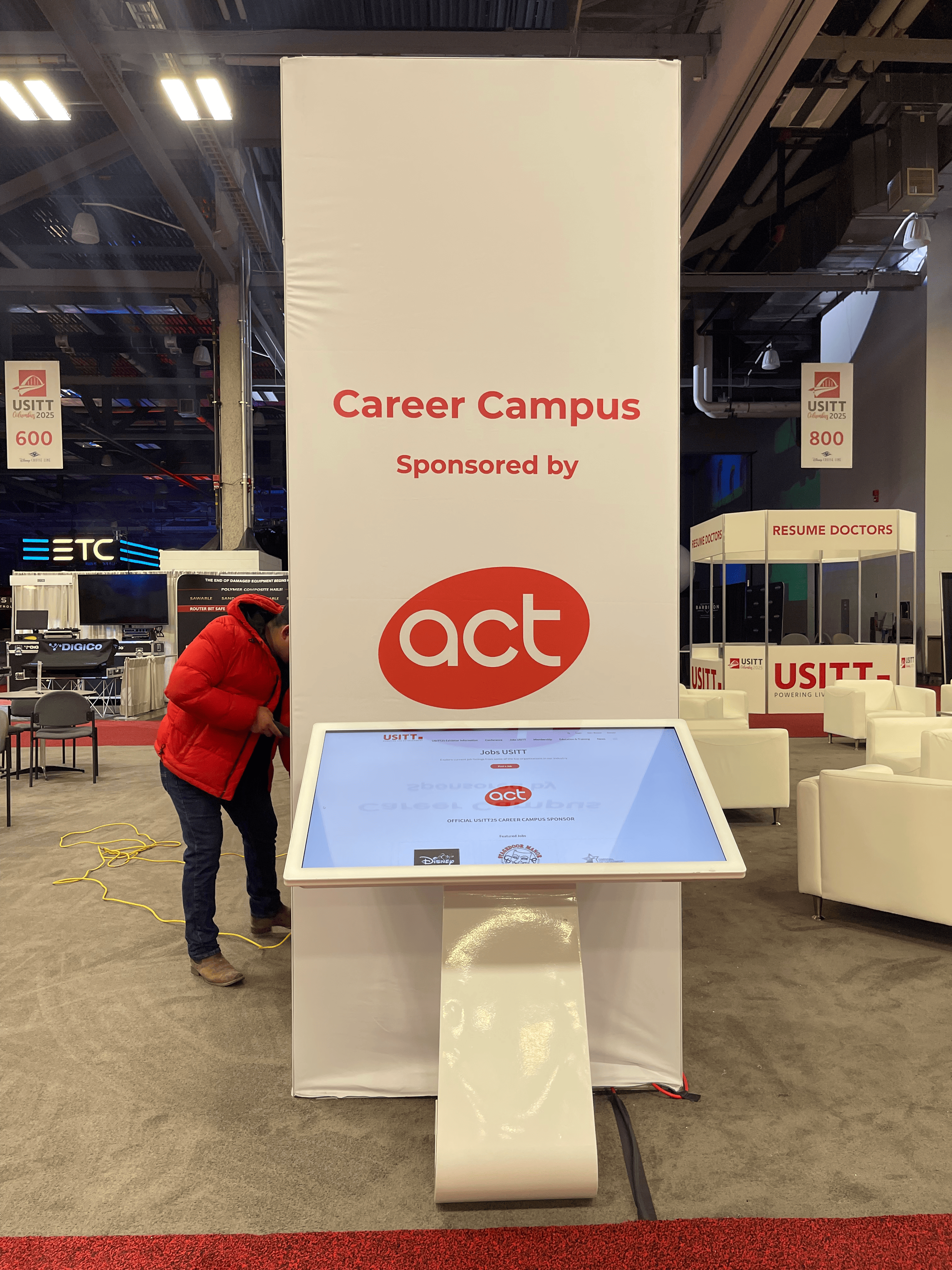 wayfinding table kiosk