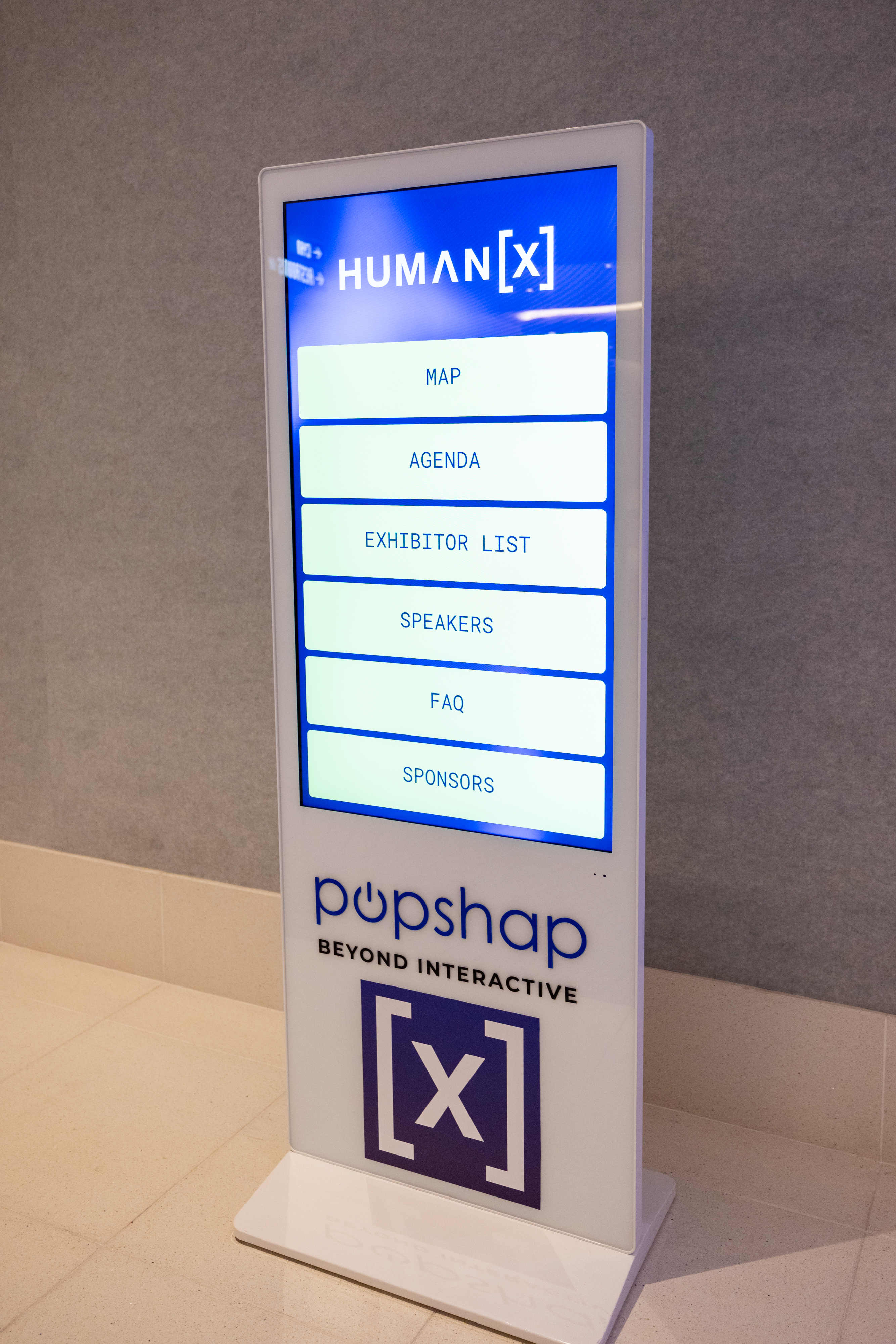 standing touchscreen kiosk