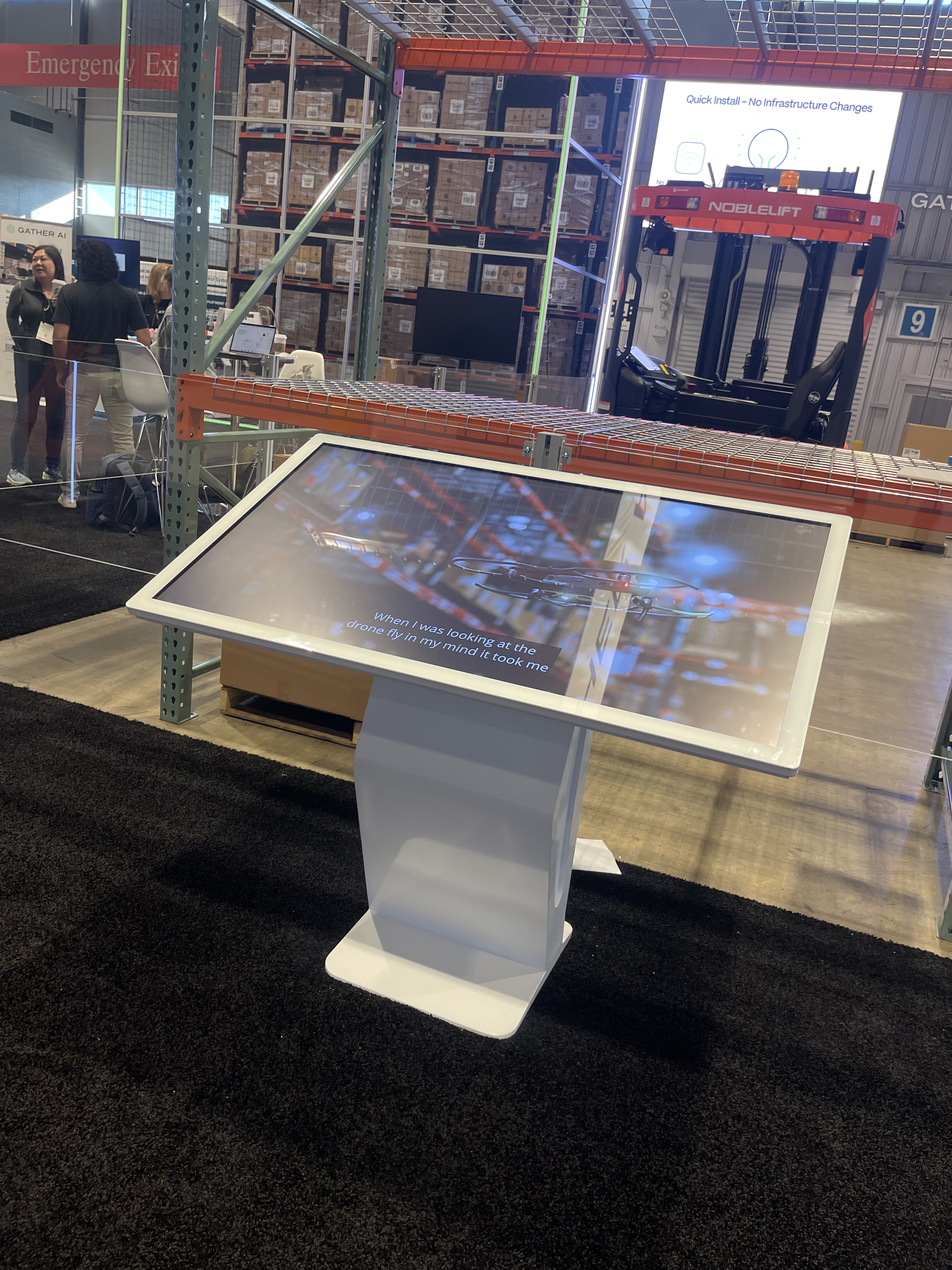 touchscreen table kiosk