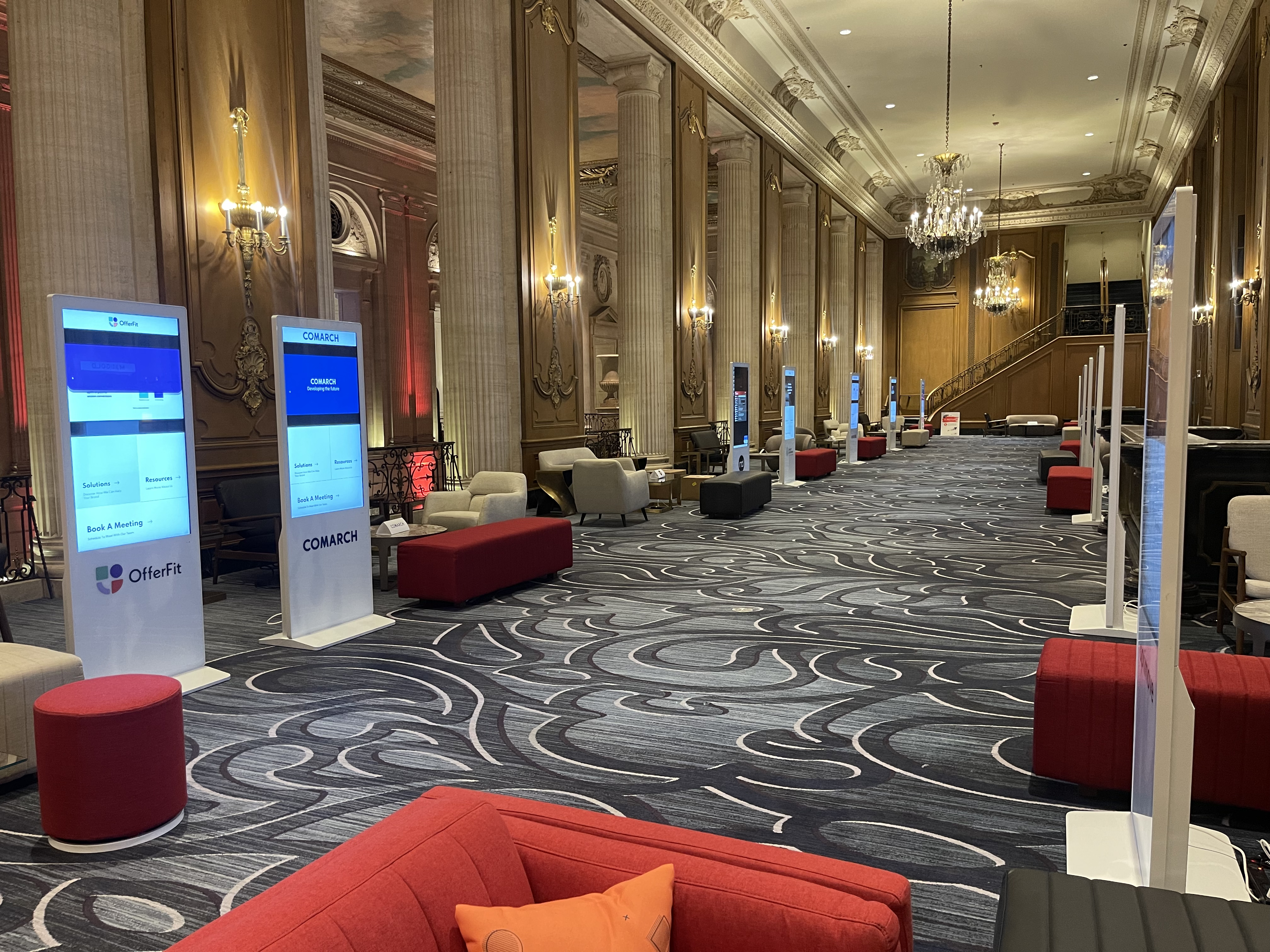 branded 49 inch touchscreen kiosk