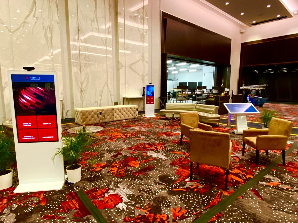 touchscreen kiosk for trade shows