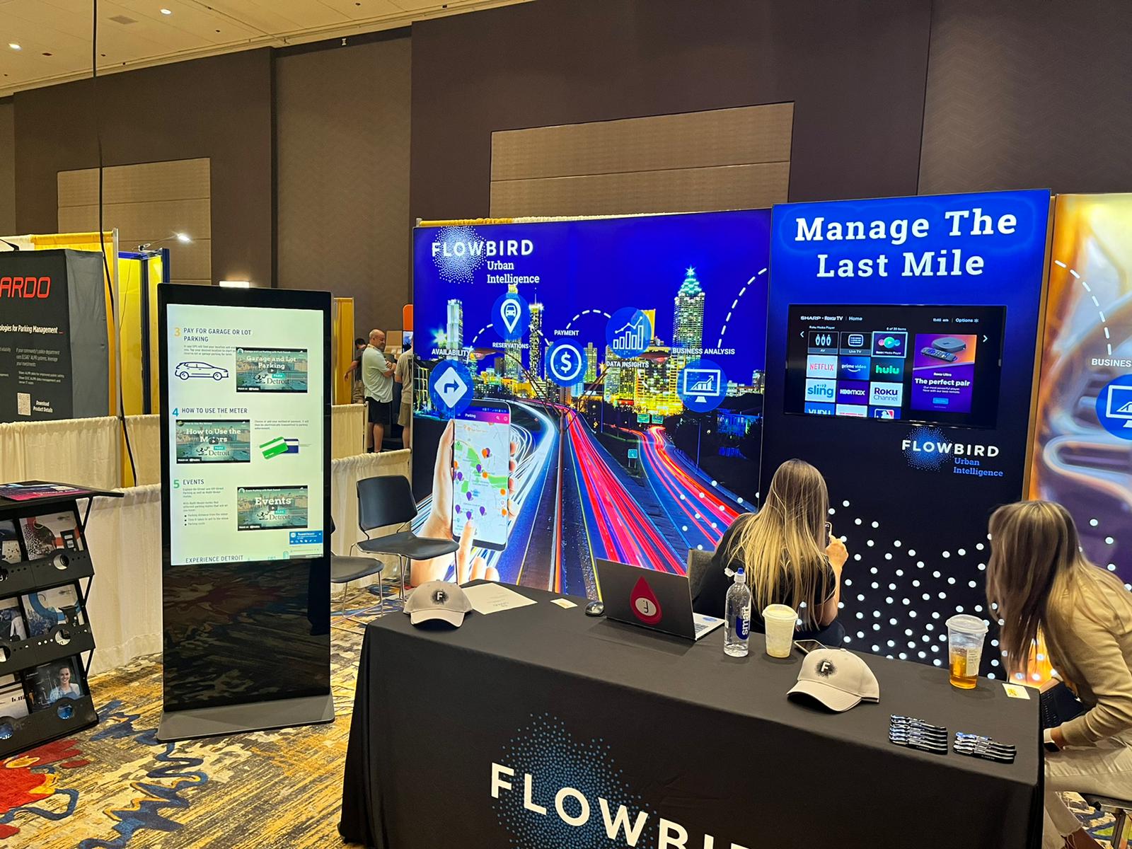 standing touch kiosk