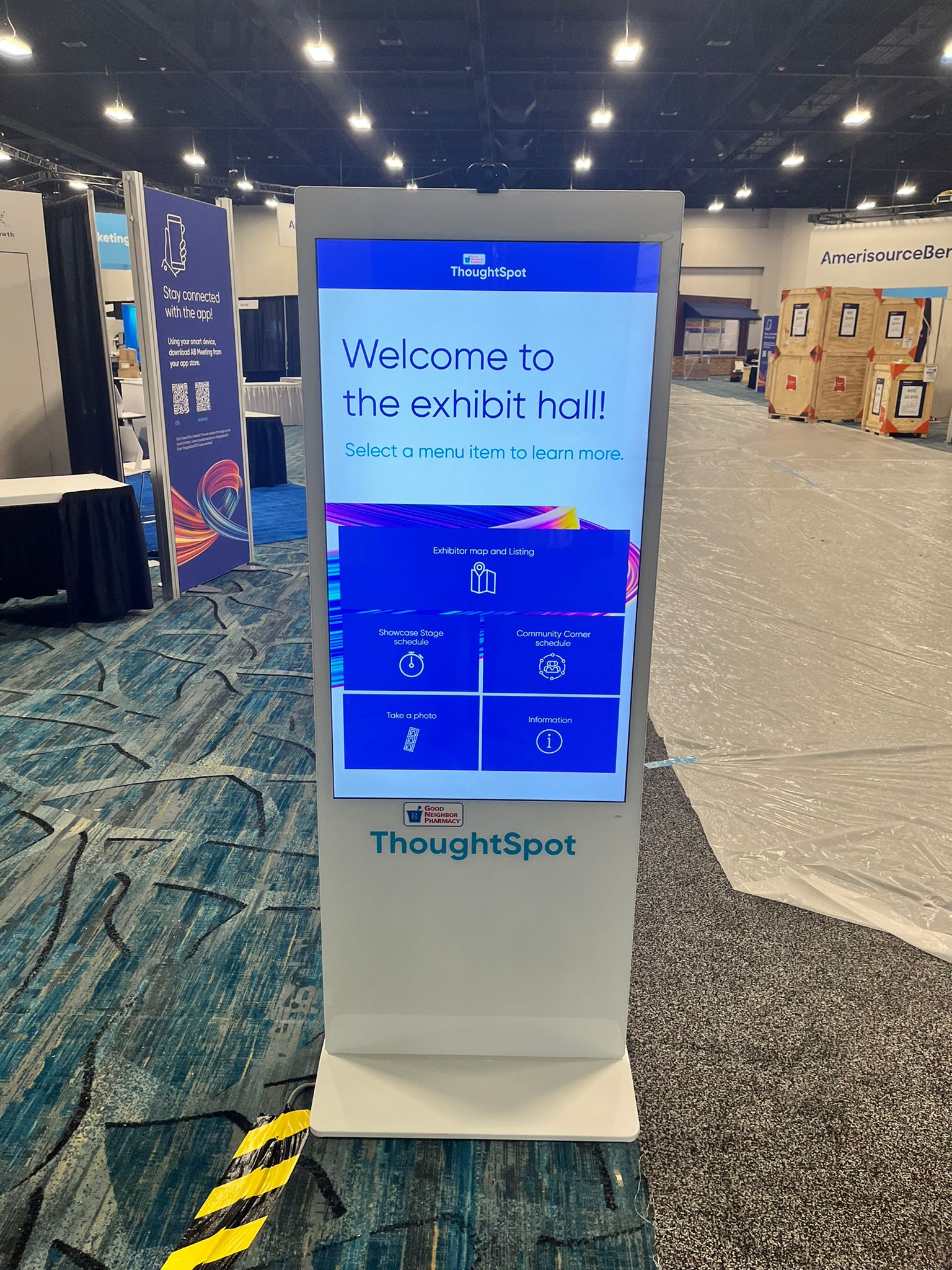 trade show touch kiosk