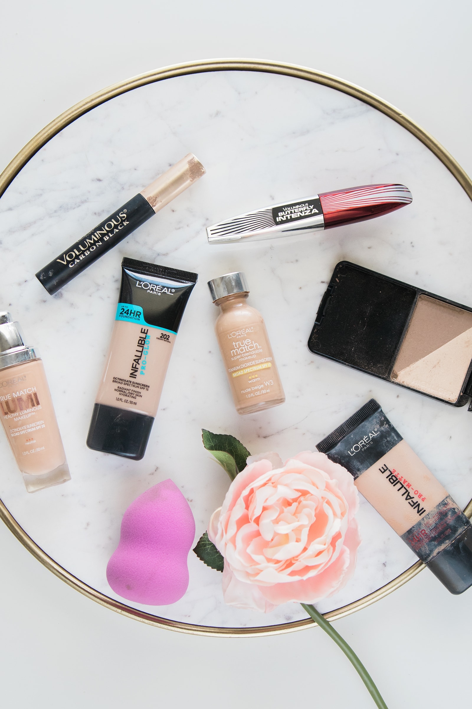 L'Oreal products on display