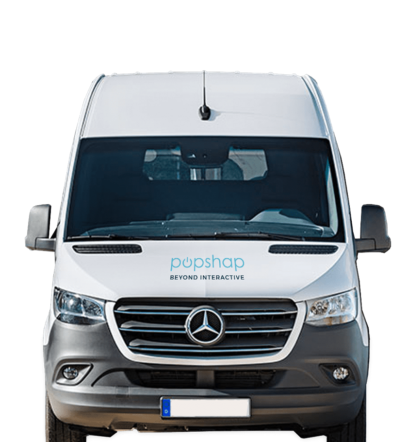 Trade Show Digital Kiosk logistics - Popshap